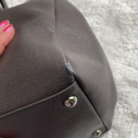 Furla Grey Leather Shoulder Bag with Turnlock - Picture 15 of 15